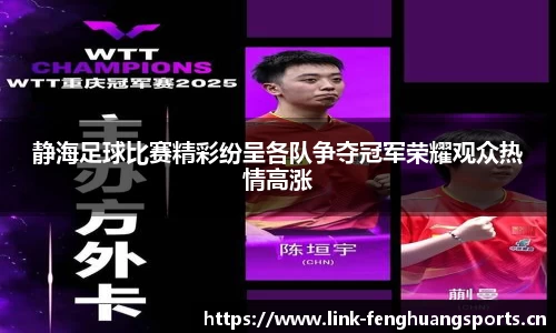 静海足球比赛精彩纷呈各队争夺冠军荣耀观众热情高涨